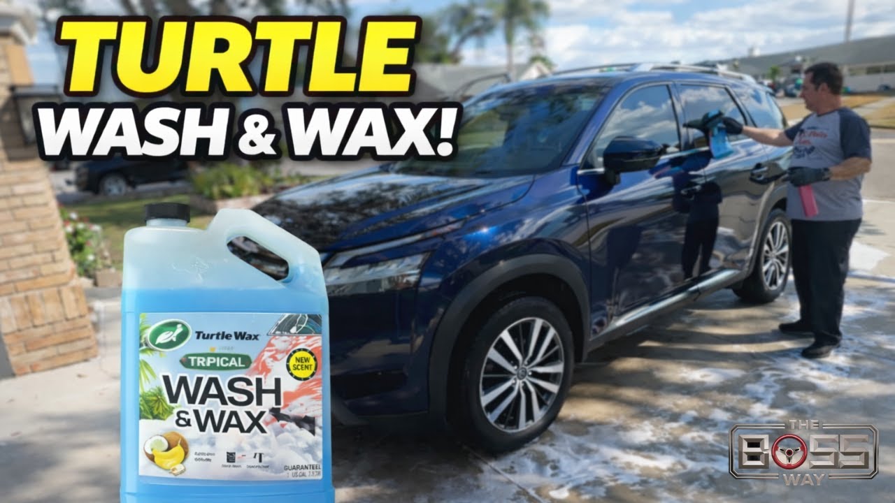 Обзор средства для мытья и полировки Turtle Wax Wash & Wax | Увлекательная ASMR-мойка автомобиля ...
