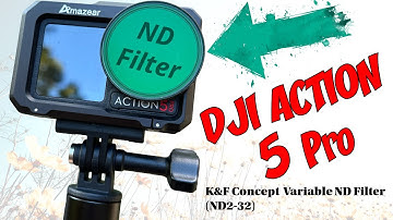 K&F Variable ND Filter + DJI Action 5 = Better Footage!