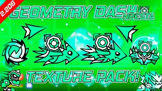 GEOMETRY DASH 2.206 NPESTA TEXTURE PACK NEW ICONS! | OFFICIAL (Medium & High) (Android & Steam) @IrvingSoluble