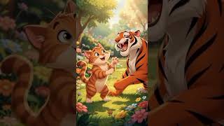 #funny #cartoon #animation #ai #tiger #cats #cat #goodlandshorts #catsofig #pets #pigeon #catphoto