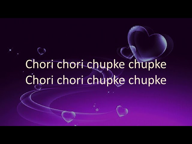 Rag Rag Mein Is Tarah Tu Samane Laga | Chori Chori Chupke Chupke | Lyrics class=