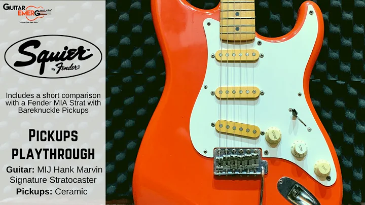Squier MIJ Hank Marvin Signature Stratocaster (Pic...