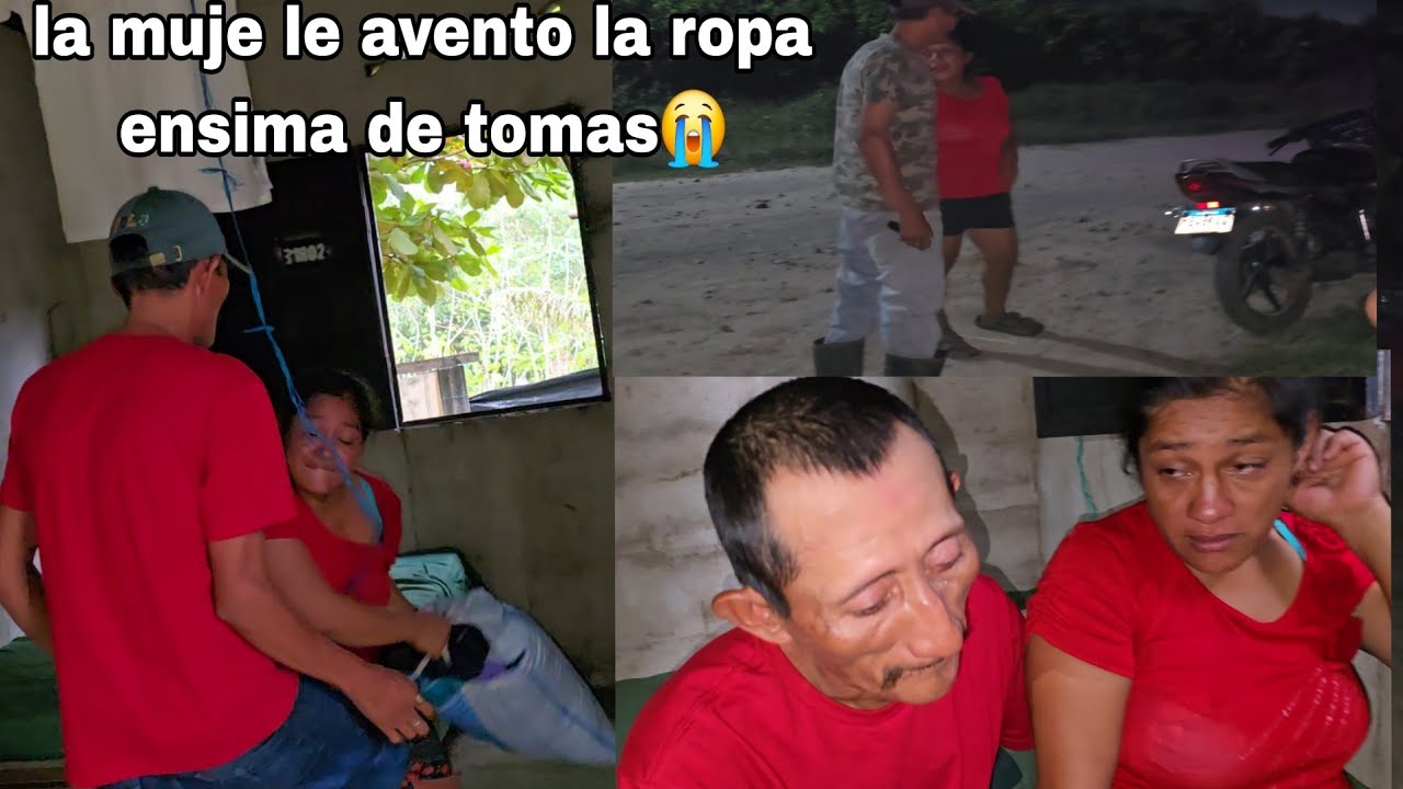 Dios mio la mujer entro adentro solo ir asacar todo su ropa y selo avento😭💔