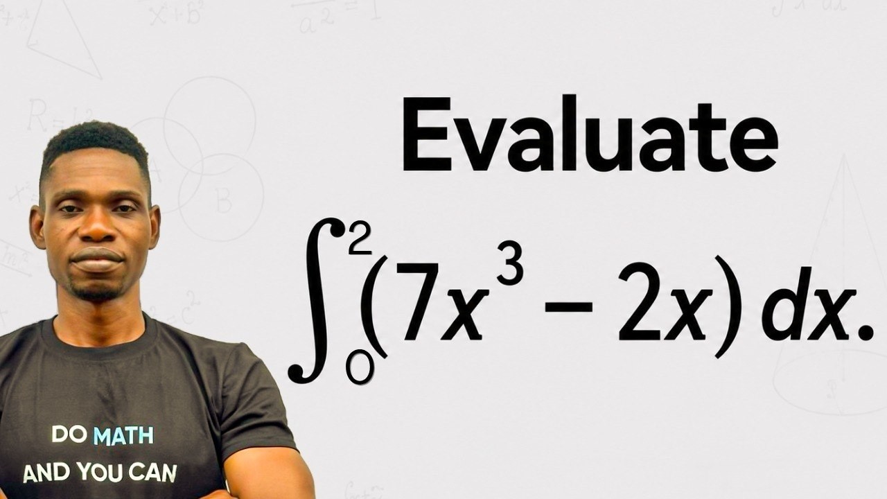 Evaluate ∫₀²(7x³ - 2x)dx | WAEC Further Maths 2026 MCQ Q30