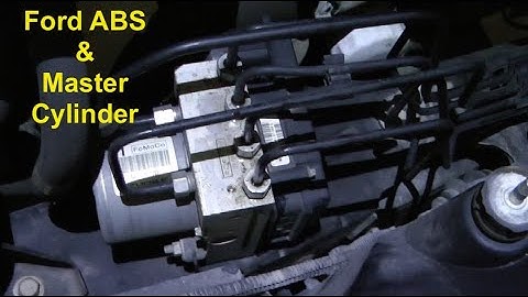 Ford Crown Vic bleeding ABS module and master cylinder