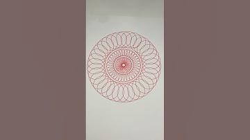 Trying to Create 3 Beautiful Flowers 🌺 of Spirograph #spirograph #asmr #satisfying