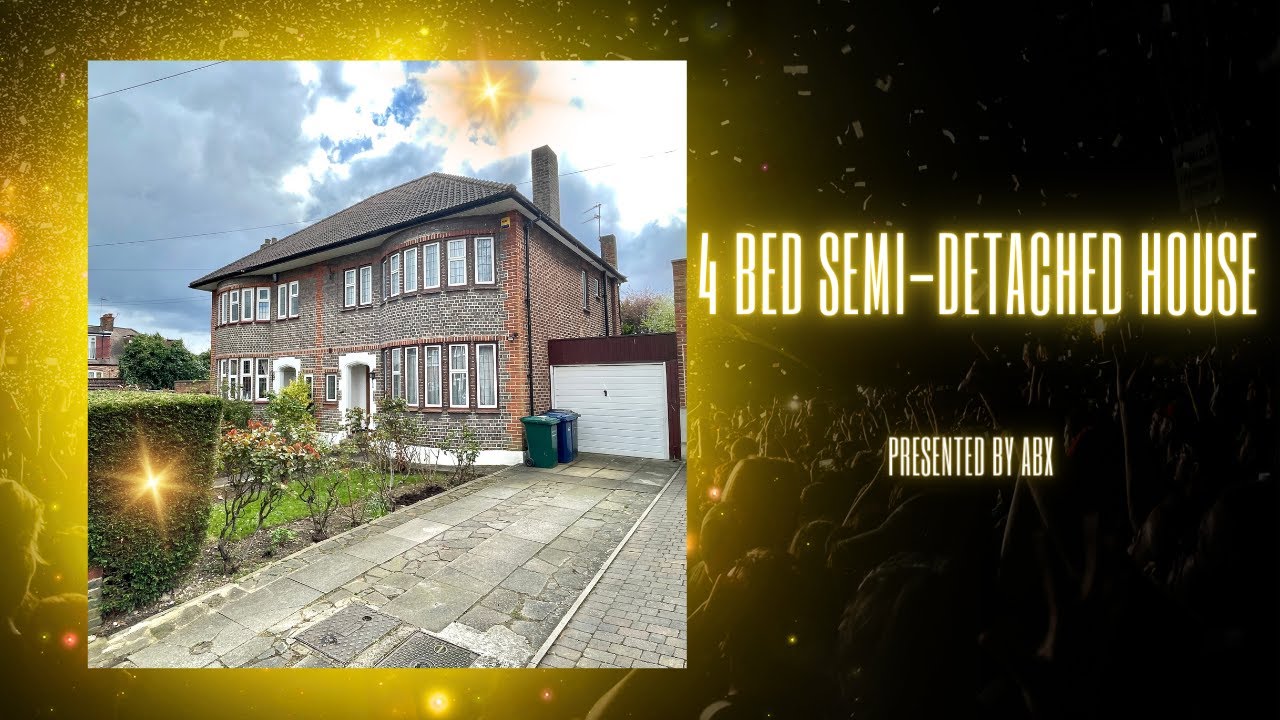 4 bed semidetached to rent, Woodside Park N12 YouTube