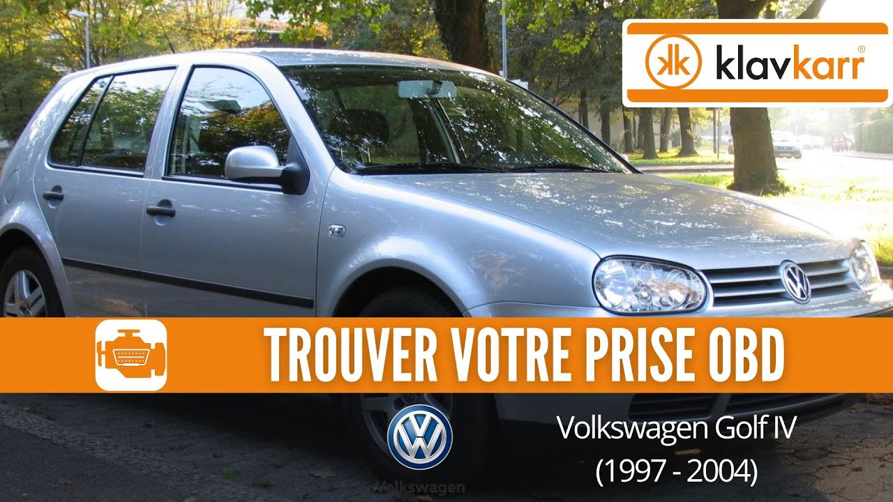 Prise OBD Volkswagen Golf IV (1997 - 2004) - Où trouver mon connecteur OBD2