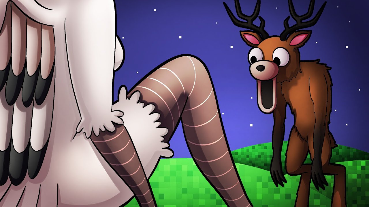 СОВА С ОЛЕНЕМ из «99 ночей в лесу» — «Тайная ночь! Олень и Сова реагируют на себя 2»