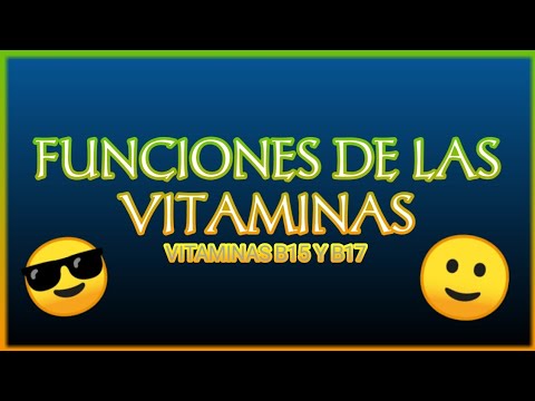 Vídeo: Vitamina B15: Deficiencia, Exceso, Indicaciones De Uso