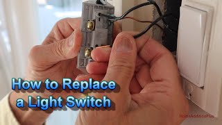 How to Replace a Light Switch - Single Pole Light Switch