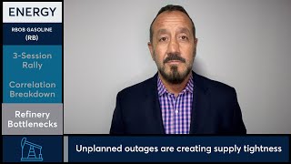 RBOB Gasoline futures rise as inventories tighten. 9/16/25