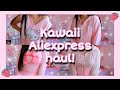 Kawaii Aliexpress haul & try on! | pastel + cute aesthetic clothing ♡