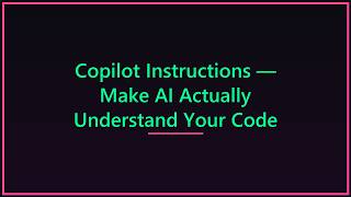 GitHub Copilot Instructions Setup 🚀 | Step-by-Step Guide #copilot #ai #college
