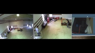 Target detection and tracking in a wide scene