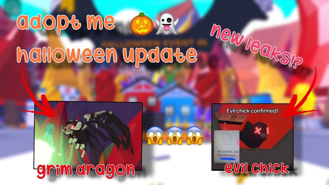 the new GRIM DRAGON and EVIL CHICK?! 😱🎃| adopt me halloween update