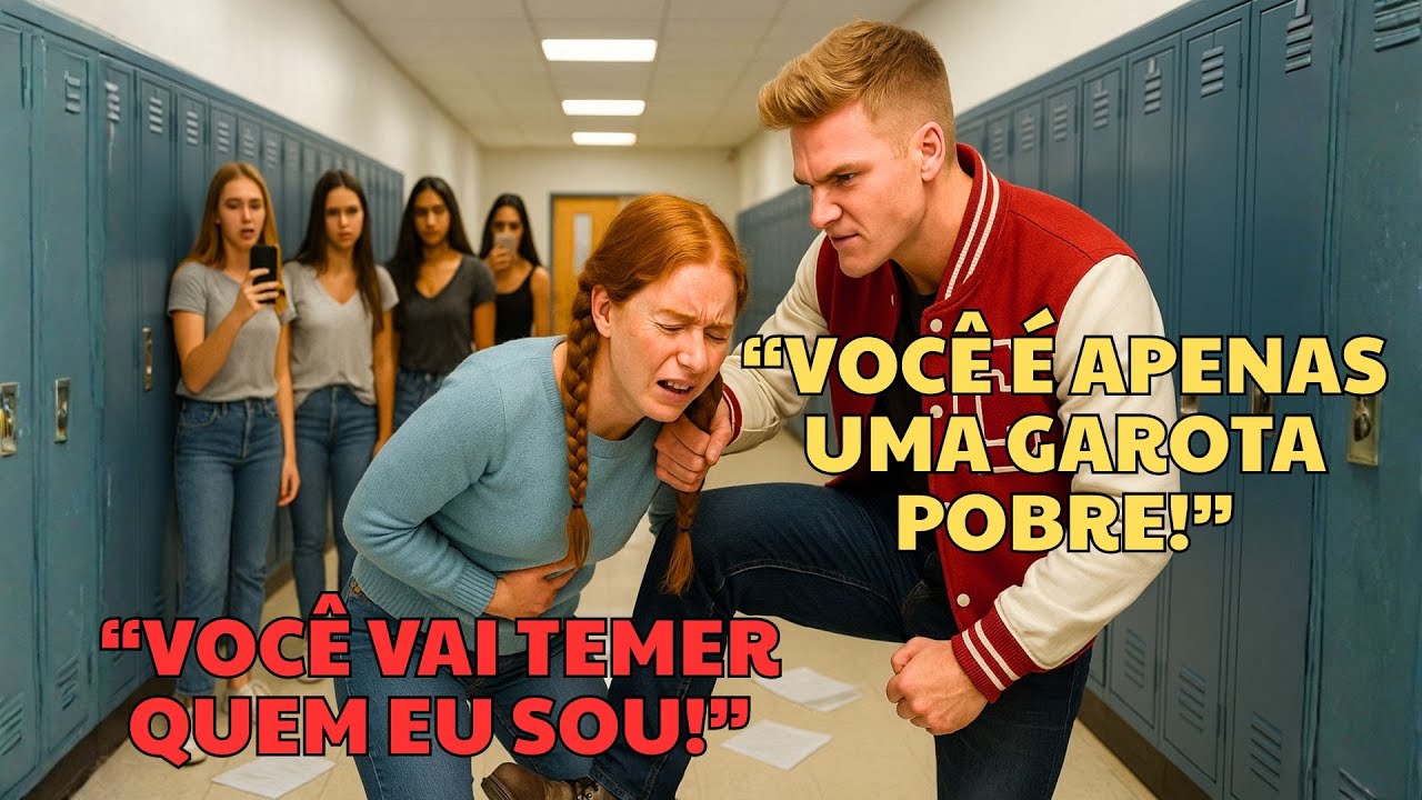 Os valentões derrubaram a nova aluna sem saber que ela era campeã estadual de caratê