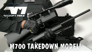 KJ WORKS M700 TAKEDOWN MODEL / Airsoft Sniper Rifle Unboxing & Review