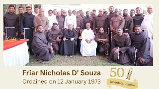 Golden Jubilee of Priesthood|Friar Priest  Nicholas D' Souza|Simplicity & humility Embodied screenshot 3