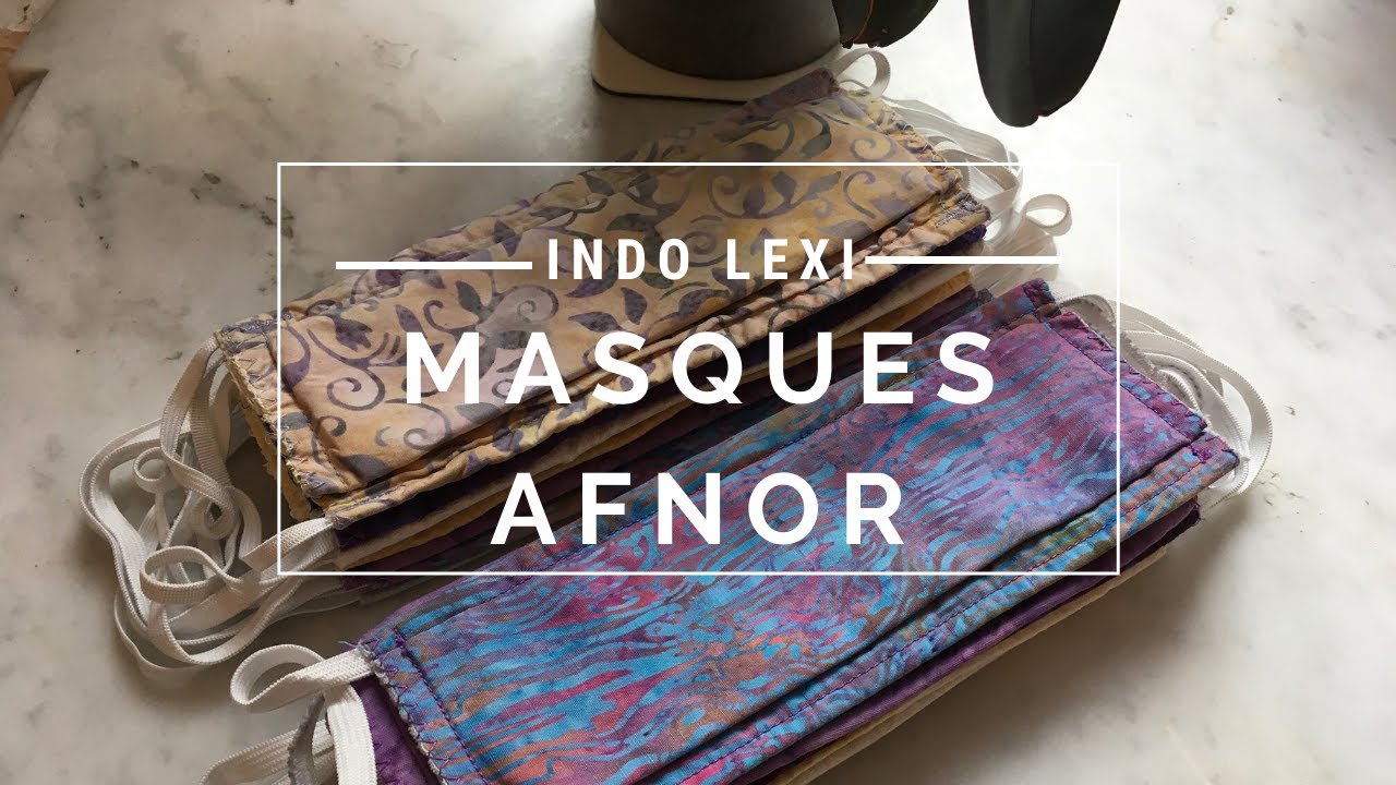 Masque De Protection En Tissu Certifié AFNOR + Filtre HEPA - 60 Modèles Au Choix - Neuf Sous Blister