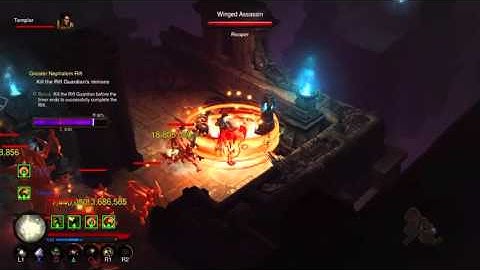 Diablo 3 Crusader Greater Rift 40 PS4 Gameplay
