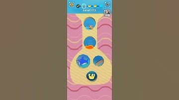 save the fish Level 172 - mobile game/fishdom ( android ios )#shorts