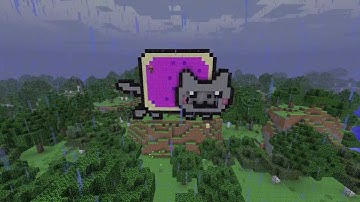 Minecraft Nyan cat timelapse