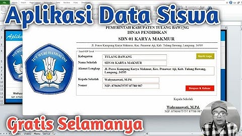 Unduh Aplikasi Penerimaan Siswa Baru Excel VBA
