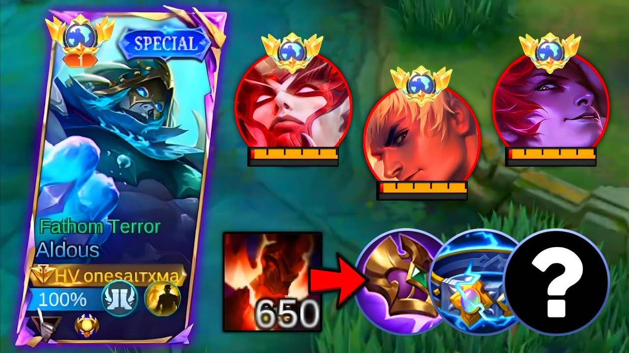 WHY PURE ALDOUS TANK BUILD IS BROKEN?! BEST BUILD AGAINST THIS META ENEMY!!!🔥 (intense match)