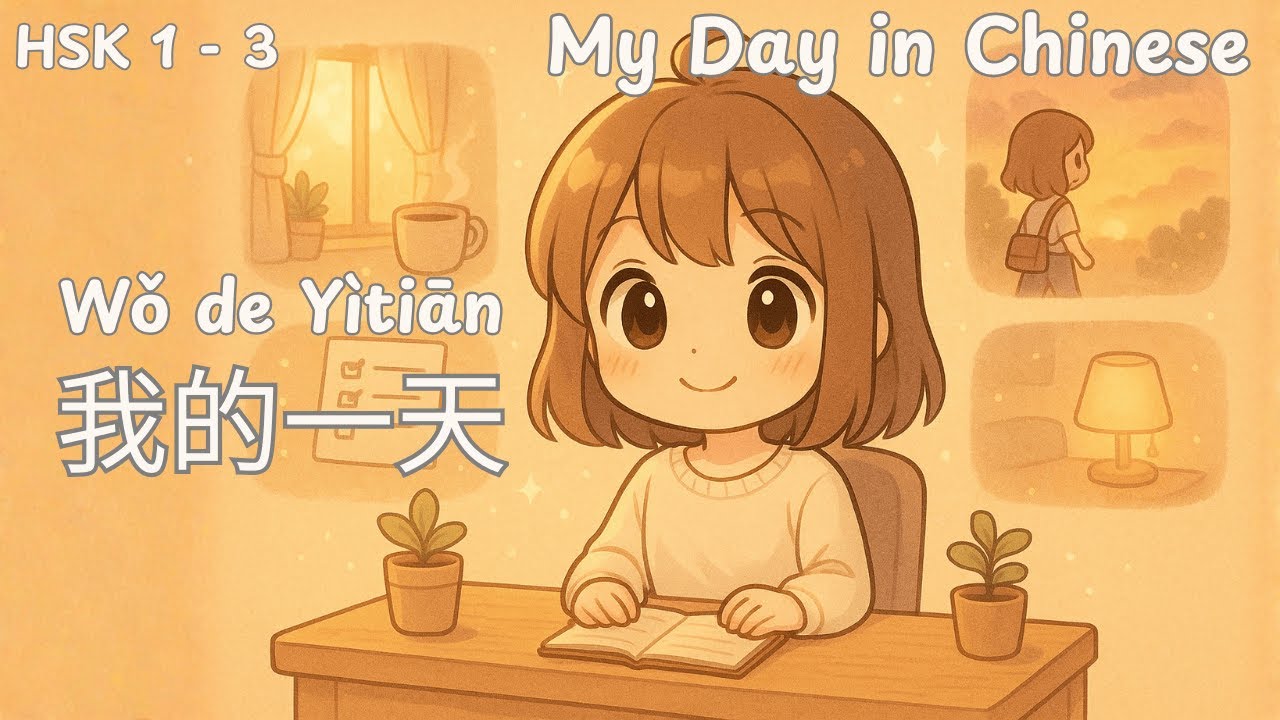 我的一天 | Wǒ de Yìtiān | Мой день на китайском языке | Chinese Podcast | HSK