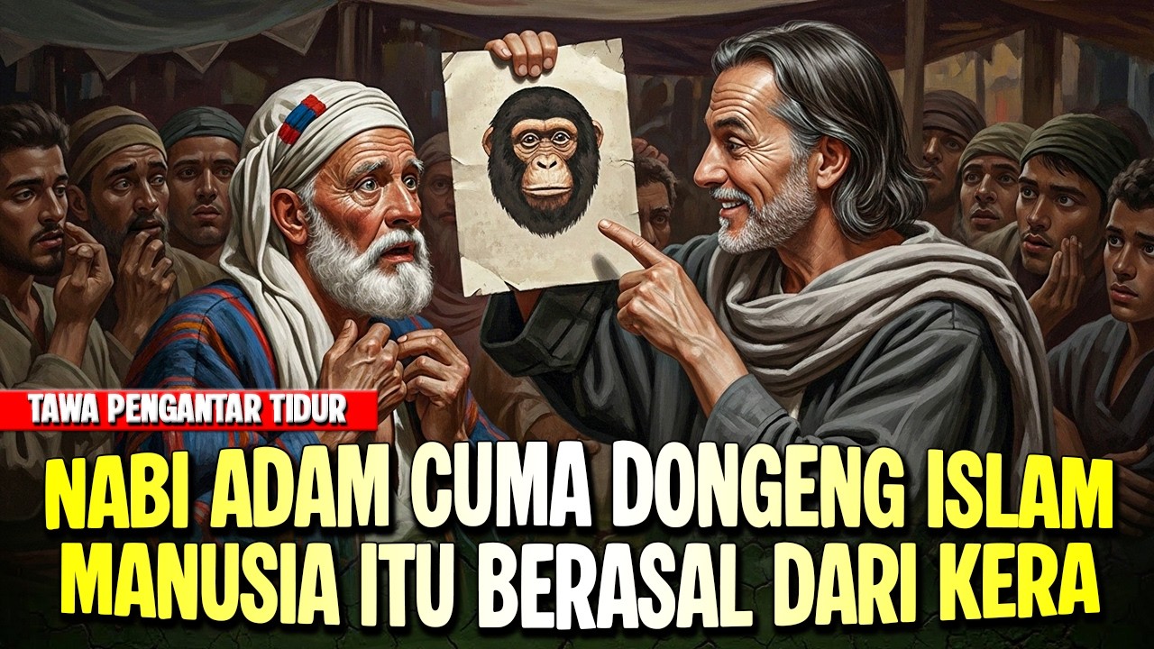 MANUSIA DARI KERA BUKAN NABI ADAM, ABU NAWAS DEBAT LAWAN ATHEIS - KISAH LUCU PENGANTAR TIDUR