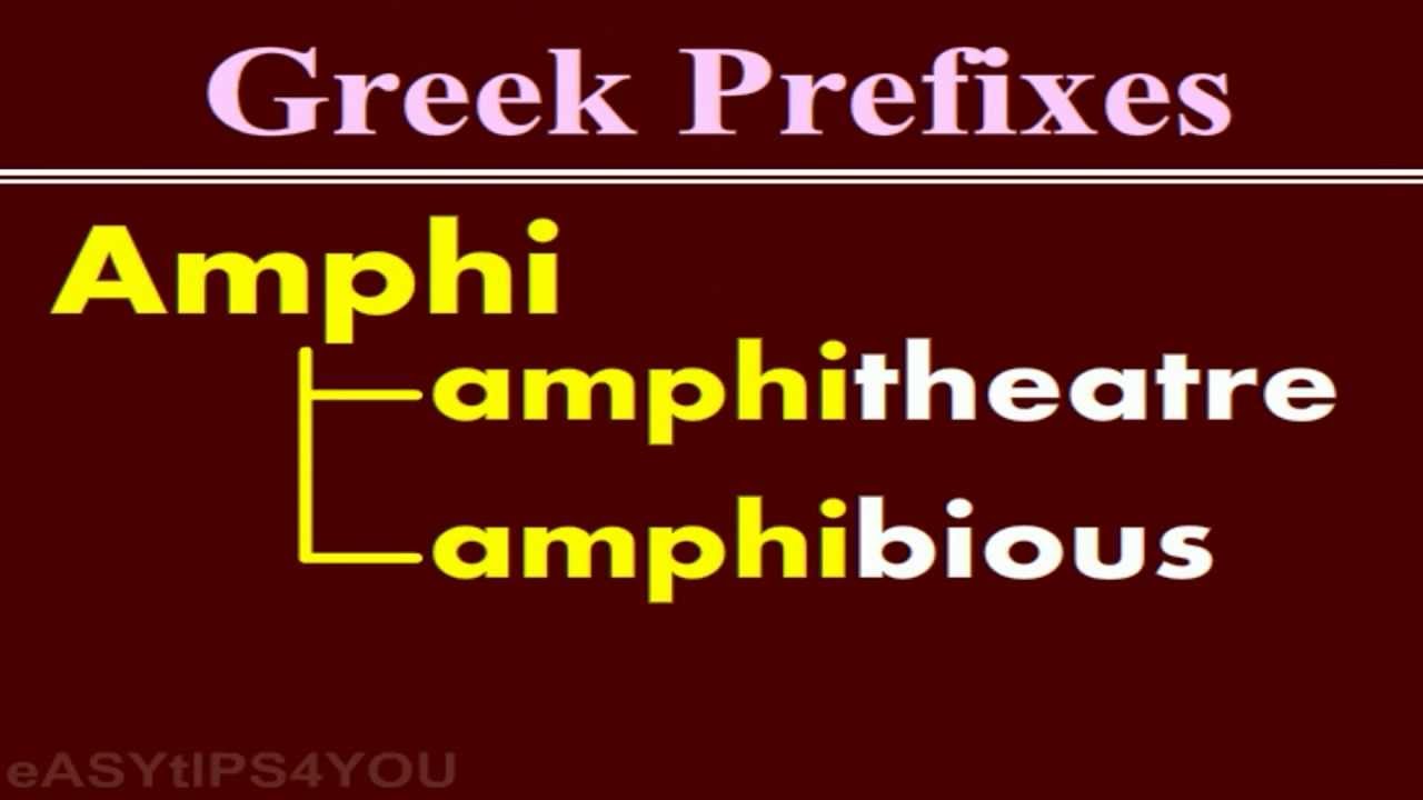 ELITE ENGLISH... Greek prefixes