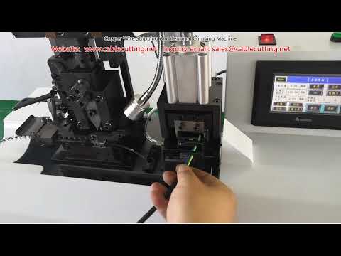 Copper Wire Stripping and Terminal Crimping Machine | Automated Processing
