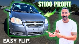 I Made $1100 Profit In 2 Days Flipping Cars Full Process