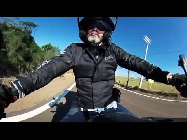 Vídeo 360° - Passeio de moto com câmera 360 - Brotas 