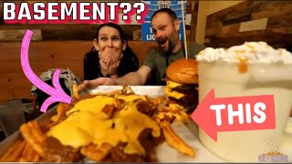 DETROIT BASEMENT BAR BURGER CHALLENGE ~ FT DAN KENNEDY ~ MILKSHAKE BUCKET