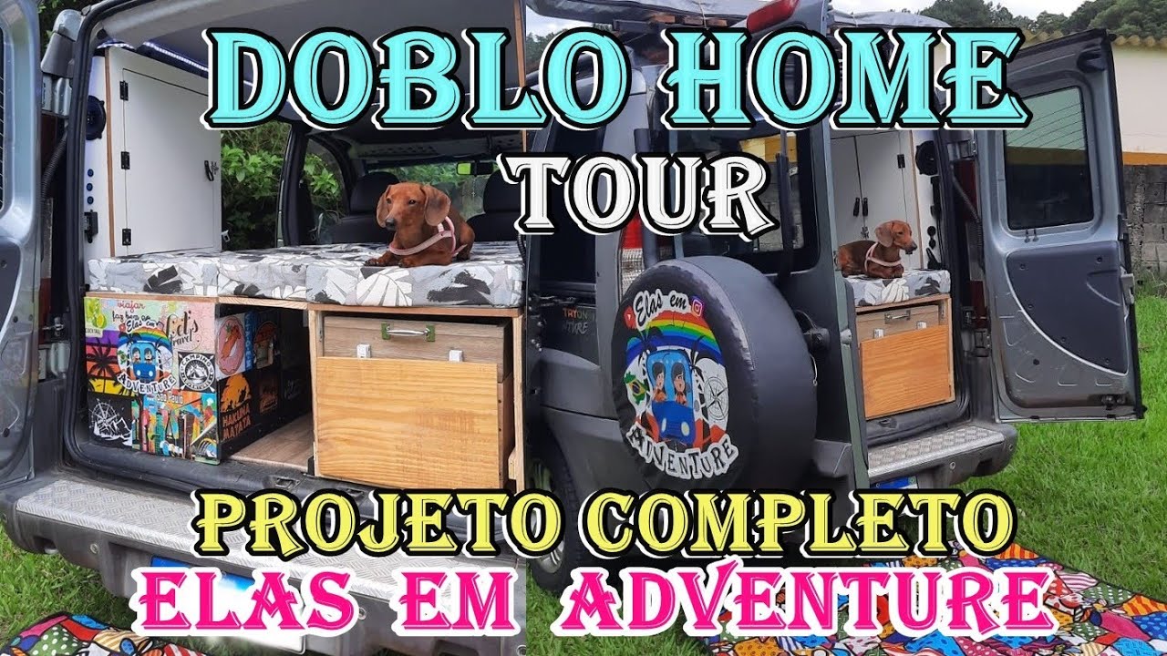 Doblohome - mini motorhome - vídeo completo no nosso projeto.