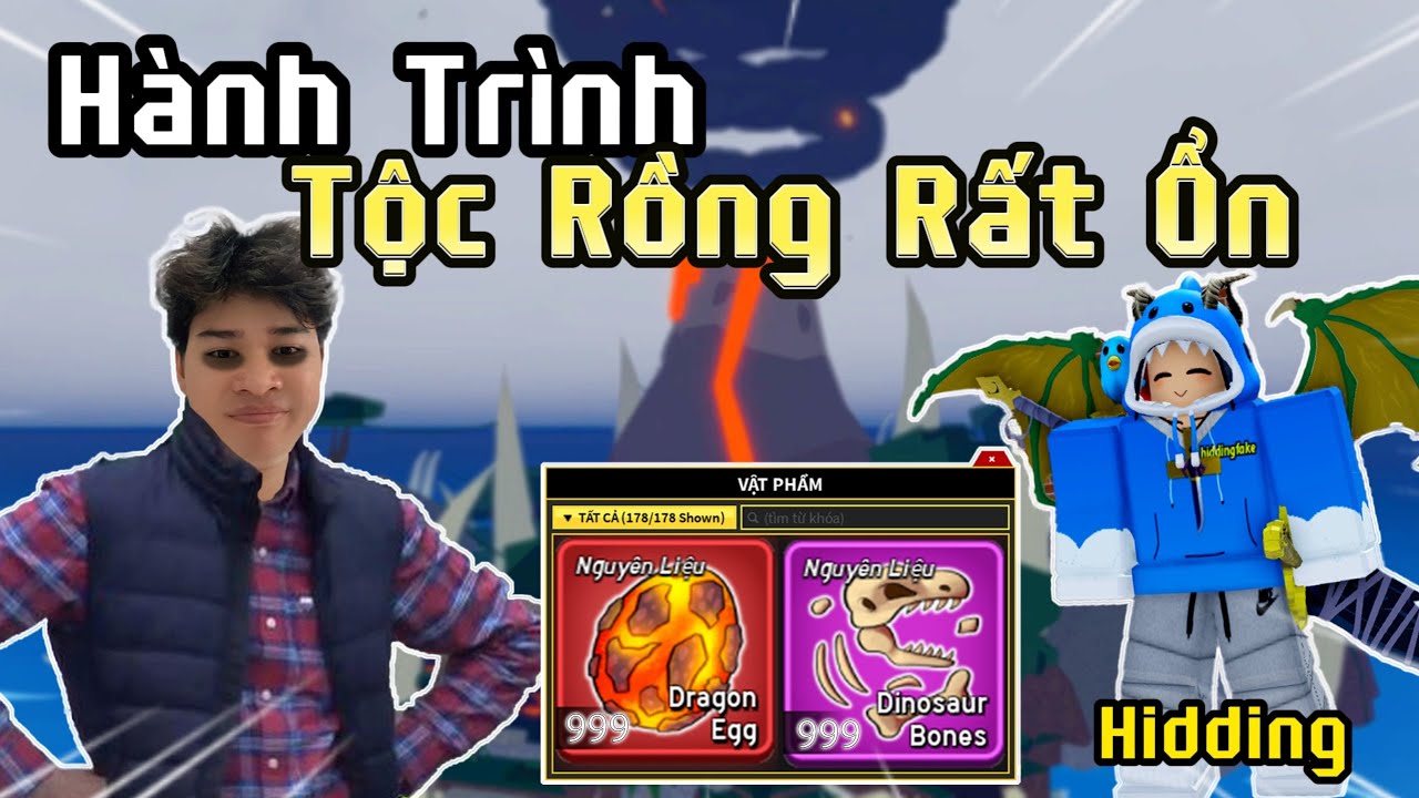 Bloxfruits - Hidding và HÀNH TRÌNH CHUYỂN SINH TỘC DRACO RẤT ỔN 