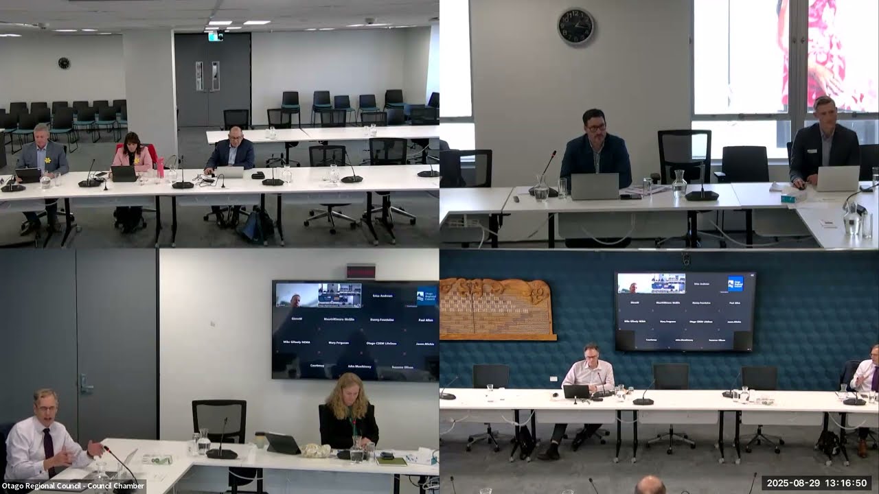 29 August 2025 Civil Defence & Emergency Management Joint Committee Meeting