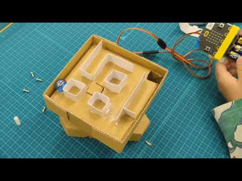 micro:bit でビー玉コロコロゲームを作ろうワークショップ