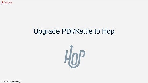 Upgrade from PDI/Kettle to Apache Hop