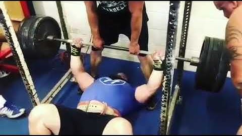 Dave Hoff 615lbs RAW Floor press