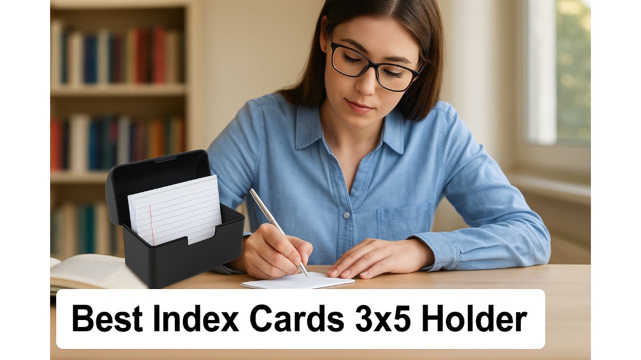📇 Enday Index Card Holder Purple | Best Index Cards 3x5 Holder 📇