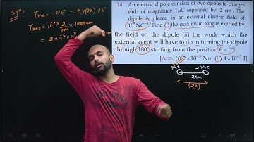 Pfp-14 Electrostatic potential and capacitance SL Arora : An electric dipole consist of two opposite