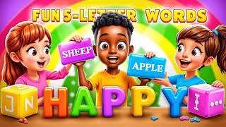 Celebrity Fun with 5 Letter Words/Easy 5 Letter Words for Children/Learn 5 Letter Words for Kids Wealth