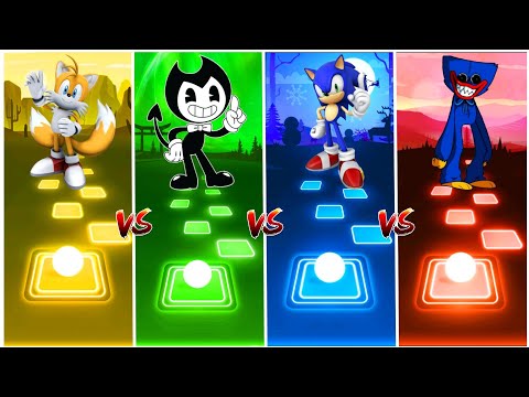 Huggy Wuggy vs Sonic vs Bendy vs Tails - Tiles Hop EDM Rush