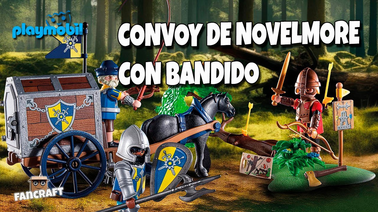 Playmobil 71213 Chevalier Burnham Raider avec Cheval de feu - Novelmore - avec Un Personnage, Un Cheval et des Accessoires - Chevalier - Histoire & Imaginaire - Dès 4 Ans