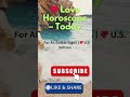 ❤️ Love Horoscope–Today #zodiacsigns #horoscope #dailyhoroscope #shorts #love @YourDailyZodiac-l4h