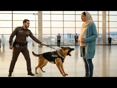 بدأ الكلب ينبح بجنون على امرأة حامل في مطار الملك عبدالعزيز الدولي وبعد لحظات انكشفت حقيقة صادمة 