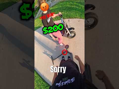 I Broke His Scooter😬Then Scammed Him😂 #shorts #ebox